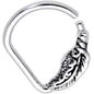 16G 5/16 Feather Flow Ellipse Septum Ring