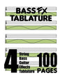 Bass FX Tablature 4-String Bass Guitar Effects Tablature 100 Pages - Paperback