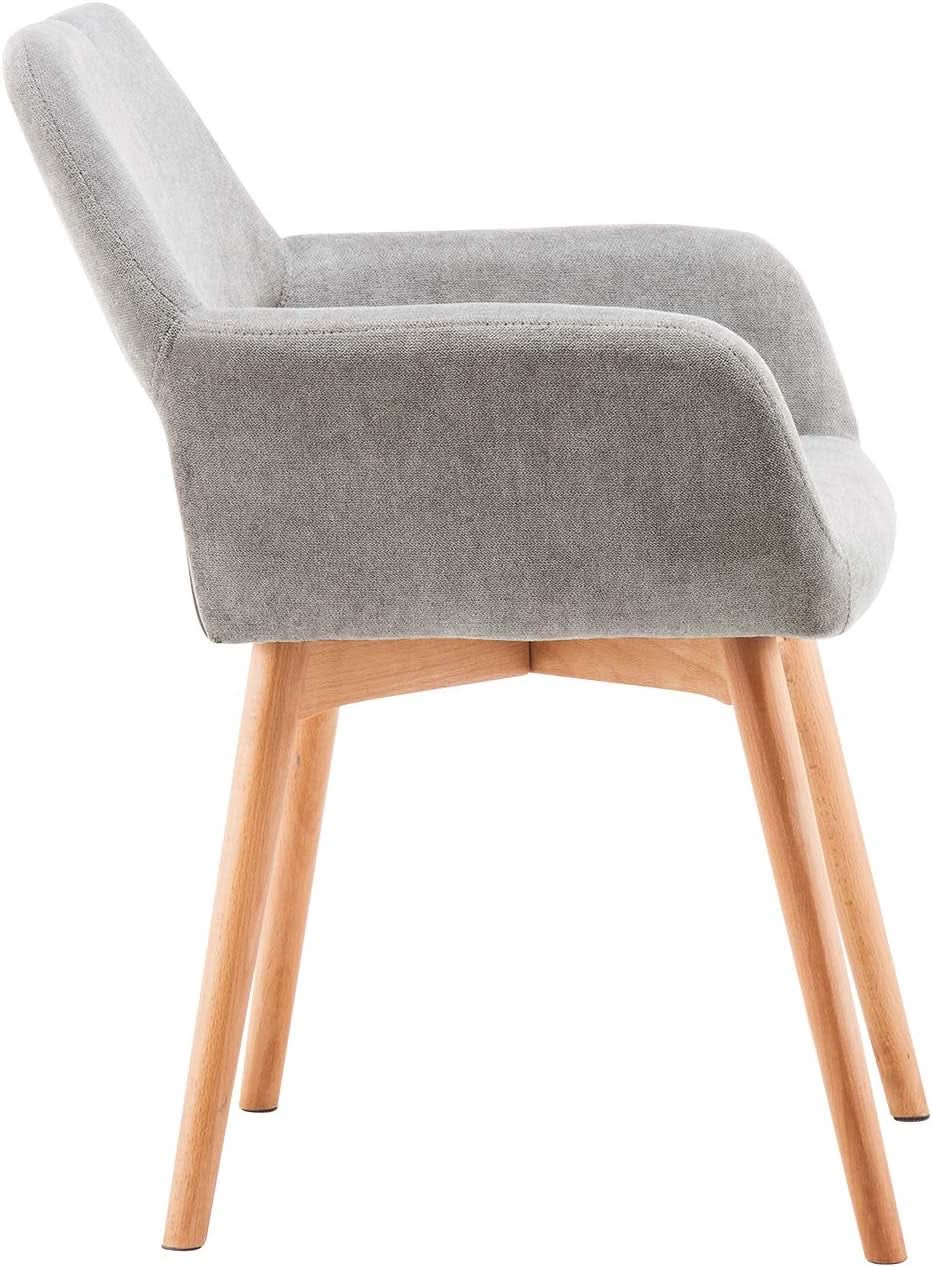 Mid Century Modern Upholstered Accent Chair Gray No Wheels