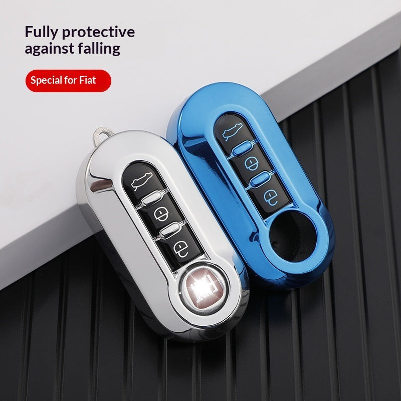 Silicone Key Fob Cover Case for - 3 Button Folding Remote Key Shell Protector