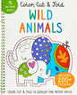 Color, Cut, and Fold: Wild Animals - Paperback