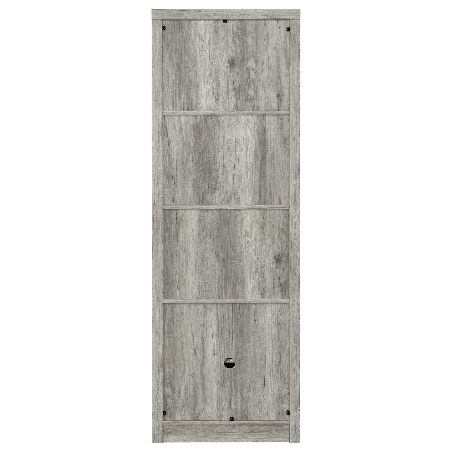 Burke 4-shelf Engineered Wood Media Tower Grey Driftwood