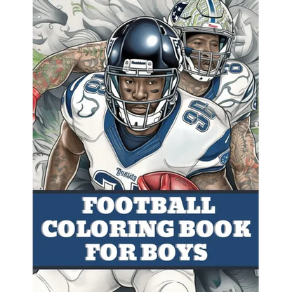 Football Coloring Book: American Football Sports Book For Boys - Paperback