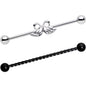 Ruffled Feathers Dual Swans Industrial Barbell Set of 2