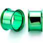 Green Anodized Steel Double Flare Tunnel Plug Set 4mm-16mm