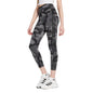 adidas Womens Essentials 3-Stripes Camouflage Printed 7/8 Length Leggings Black