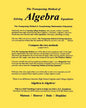 The Transposing Method of Solving ALGEBRA Equations: The Transposing Method is Transforming Mathematics Education - Paperback