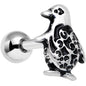 16G 1/4 Detailed Penguin Cartilage Tragus Earring