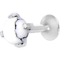 16G 1/4 White Howlite Internally Threaded Labret Monroe Tragus