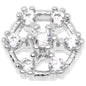 14G Clear Gem Externally Threaded Dermal Anchor Top