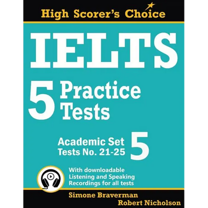 IELTS 5 Practice Tests, Academic Set 5: Tests No. 21-25 - Paperback