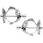 14G 9/16 Angelic Angelfish Nipple Shield Set