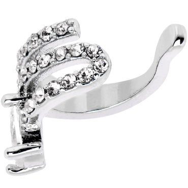 Clear Gem All Of The Bling None Of The Commitment Non Pierced Ear Cuff