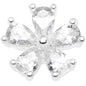 14G Clear CZ Gem Beautiful Bloom Dermal Anchor Top