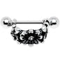 16G 3/8 Clear Gem Floral Wreath Cuff Cartilage Earring