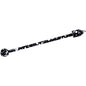 14G Black White Make A Point Industrial Barbell 38mm