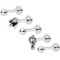 16G 5/16 Clear Gem Lotus Flower Elephant Cartilage Tragus Earring Set