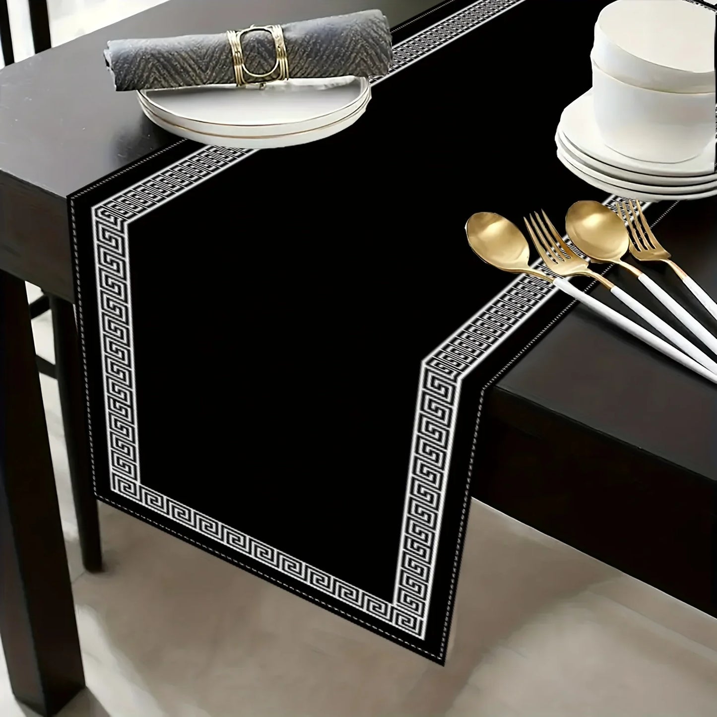 VIKAMA 5/7PC Luxury Geometric Placemat Table Flag Set Restaurant Cafe Decoration High-end Banquet Arrangement