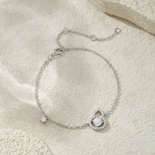 New Sterling Silver Gourd Bracelet For Women