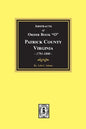 Abstracts of Order Book "O" Patrick County, Virginia, 1791-1800 - Paperback