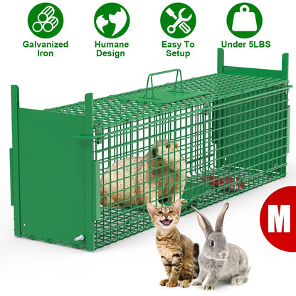 40in Live Animal Trap Cage - Humane Catch & Release