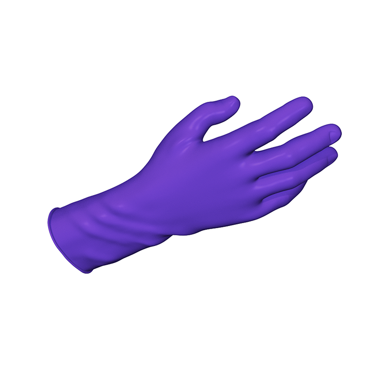 Dynarex True Advantage Nitrile Exam Gloves, Purple - 100ea/bx, 10bxs/cs (1000 Count)