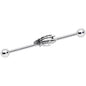 14G Halloween Skeleton Hand Barbell Industrial 38mm