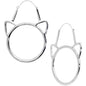 Simple Cut Out Cat Lover Extraordinaire Tunnel Plug Earrings