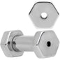8G Geometric Hexagon Screw Fit Tunnel Plug Set