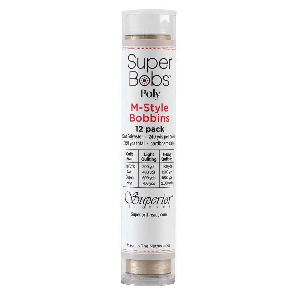 Super Bobs Poly #652 Statue (M-Style) 12 pack pre-wound bobbins