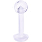 14G 5/16 Clear Flexible Bioplast Labret Monroe Retainer