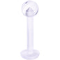 14G 3/8 Clear Flexible Bioplast Labret Monroe Retainer