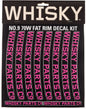 WHISKY 70w Rim Decal Kit for 2 Rims Magenta