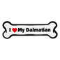I Love My Dog Car Magnet: Breeds A - K
