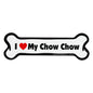 I Love My Dog Car Magnet: Breeds A - K