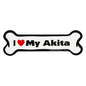 I Love My Dog Car Magnet: Breeds A - K