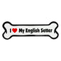 I Love My Dog Car Magnet: Breeds A - K