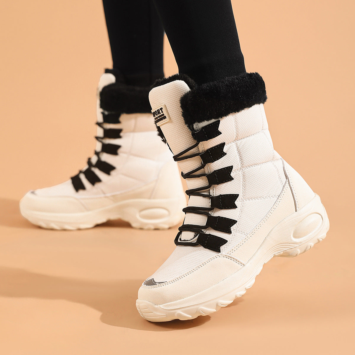 New Womens Winter Fleece-lined Warm Snow Boots