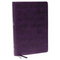 KJV Holy Bible: Large Print with 53,000 Cross References, Purple Leathersoft, Red Letter, Comfort Print (Thumb Indexed): King James Version (Verse Art - Imitation Leather