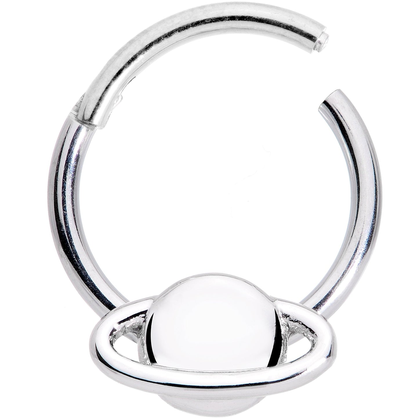 16G 3/8 Outer Space Planet Saturn Hinged Segment Ring