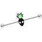 14G Green Black Sneaky Pineapple Alien 38mm