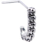 20G Ring of Skulls Faux Hoop L Shaped Nose Ring