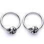 14G 5/8 Elephant BCR Captive Nipple Ring Set