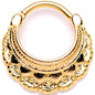16G 3/8 Gold Tone Always Elegant Septum Clicker