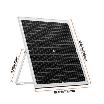 30W 12V Solar Battery Trickle Charger, MPPT Controller, IP67, Car Boat RV