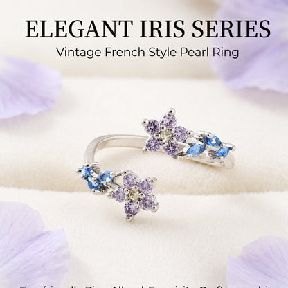 Exquisite And Elegant Flower Cluster Ring For Women