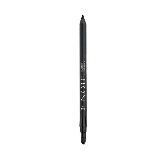 Note Smokey Eye Waterproof Eye Pencil: Black 01 - Double Ended, Smudge-Proof Eyeliner for Effortless Smoky Eyes