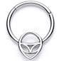 16G 3/8 Happy Smiling Alien Hinged Segment Ring