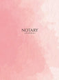 Notary Journal: Hardbound Public Record Book for Women, Logbook for Notarial Acts, 390 Entries, 8.5" x 11", Pink Blush Cover - Hardcover