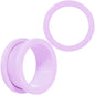 Sweet Pastel Purple Screw Fit Tunnel Plug Set 16G to 19mm
